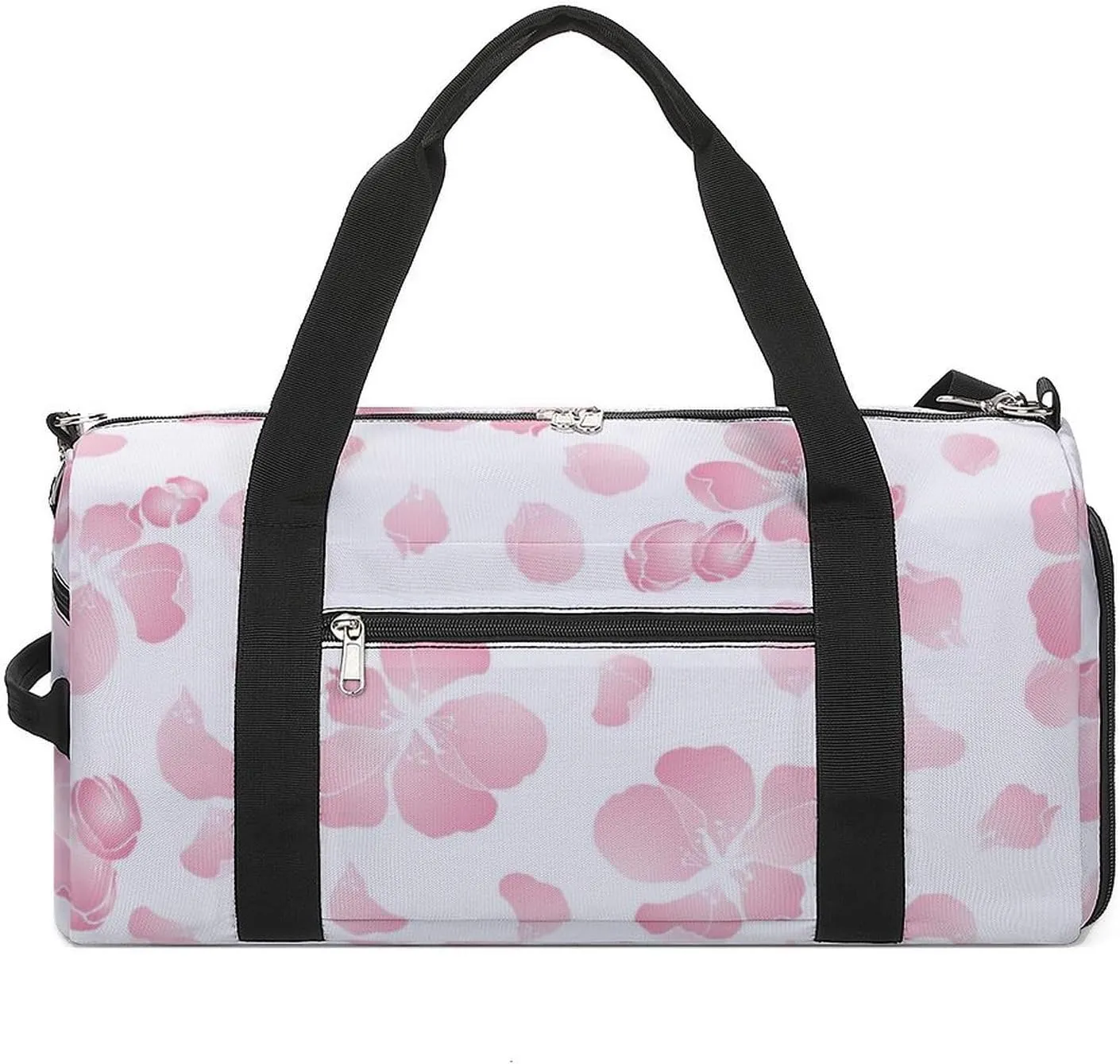 Sport Gym Duffel with Shoe Compartment Wet Pocket, Apples-flowers Petals Shoulder Travel Bag for Women Men, style-3