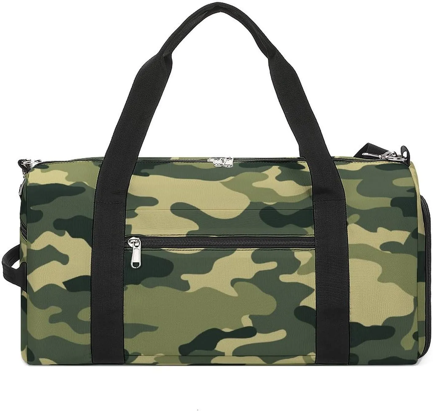 Sport Gym Duffel with Shoe Compartment Wet Pocket, Camouflage-trendy-print Shoulder Travel Bag for Women Men, style-3