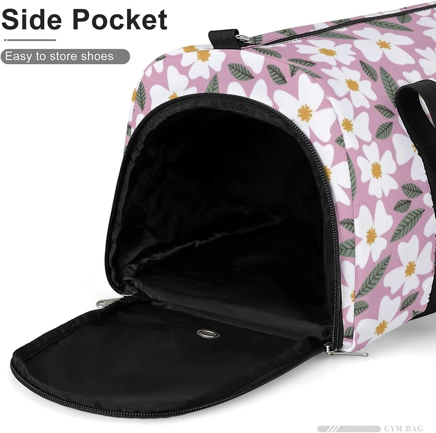 Sport Gym Duffel with Shoe Compartment Wet Pocket, Colours-pattern Shoulder Travel Bag for Women Men, style