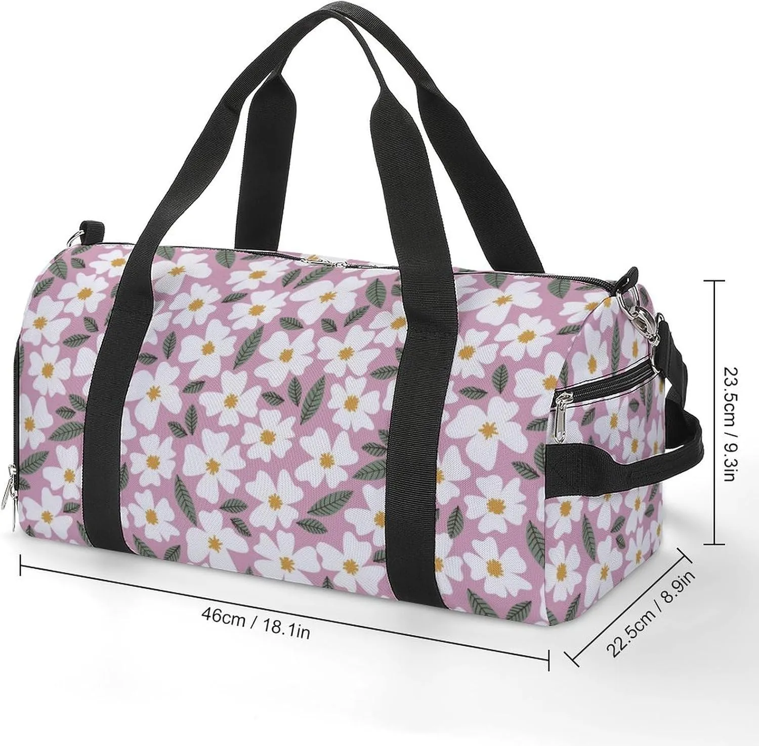 Sport Gym Duffel with Shoe Compartment Wet Pocket, Colours-pattern Shoulder Travel Bag for Women Men, style