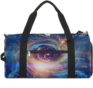 Sport Gym Duffel with Shoe Compartment Wet Pocket, Einsteins-theory Print Shoulder Travel Bag for Women Men, style-1