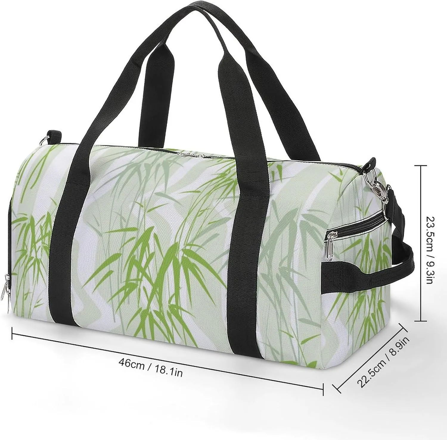 Sport Gym Duffel with Shoe Compartment Wet Pocket, Print Shoulder Travel Bag for Women Men, style