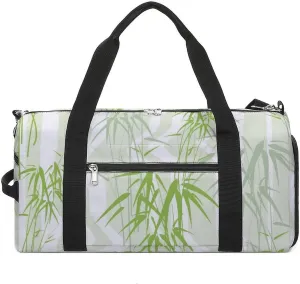 Sport Gym Duffel with Shoe Compartment Wet Pocket, Print Shoulder Travel Bag for Women Men, style