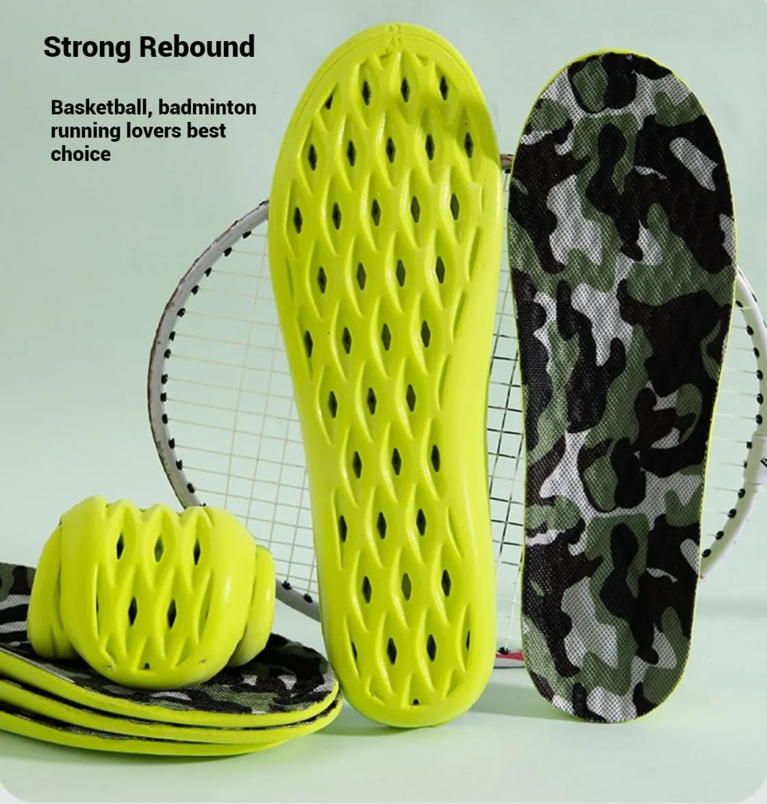 Sport Insoles,Ultra Soft and Elastic Feet Cushions,Work Boot Inserts,Breathable Inner Soles for Running Shoes,Anti-Fatigue Shoe Pads for Military Training (XXL (28cm,11"))
