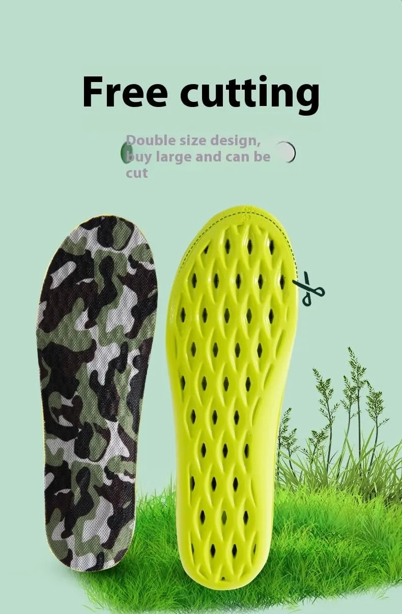 Sport Insoles,Ultra Soft and Elastic Feet Cushions,Work Boot Inserts,Breathable Inner Soles for Running Shoes,Anti-Fatigue Shoe Pads for Military Training (XXL (28cm,11"))