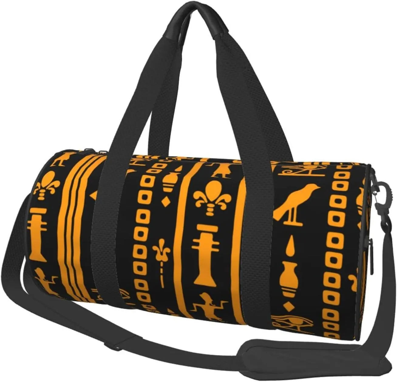 Sports Duffel Bag Egyptian-Eye-Of-Horus Foldable Travel Tote Bag Weekender Sleepover Carry On Bag