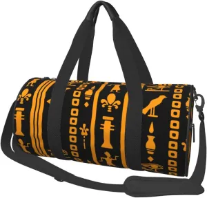 Sports Duffel Bag Egyptian-Eye-Of-Horus Foldable Travel Tote Bag Weekender Sleepover Carry On Bag