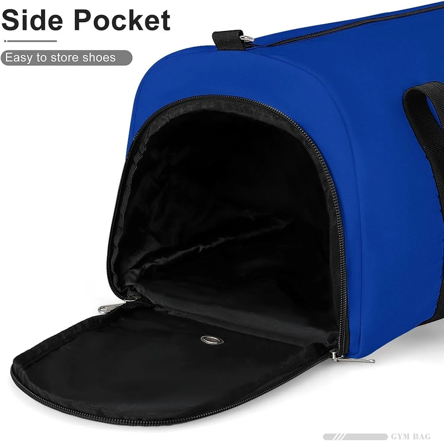 Sports Duffel Bag with European Union Flag for Men Women Shoe Compartment Weekender