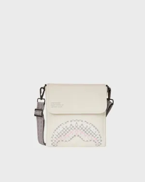 Sprayground Cream Check Messenger Sling