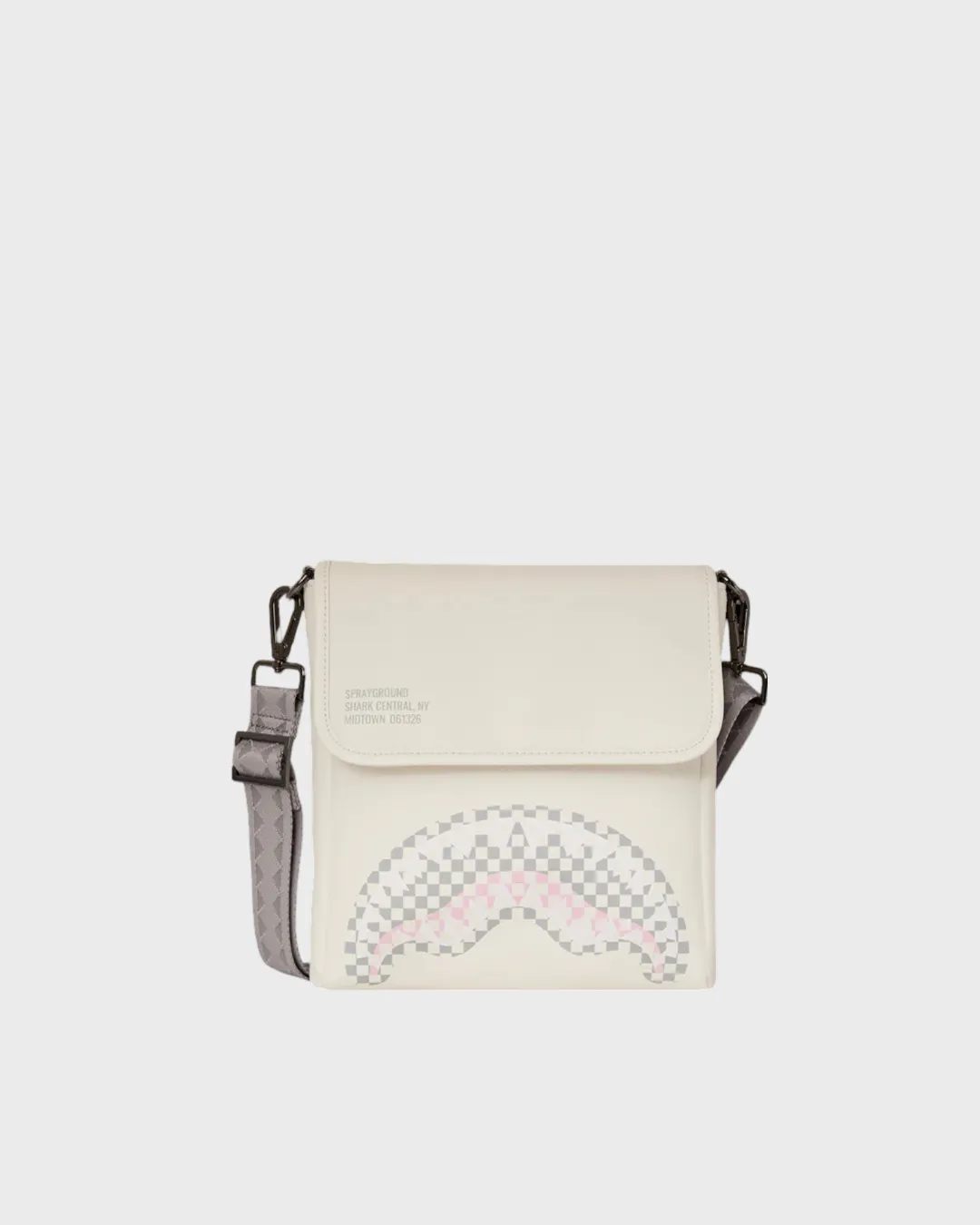 Sprayground Cream Check Messenger Sling