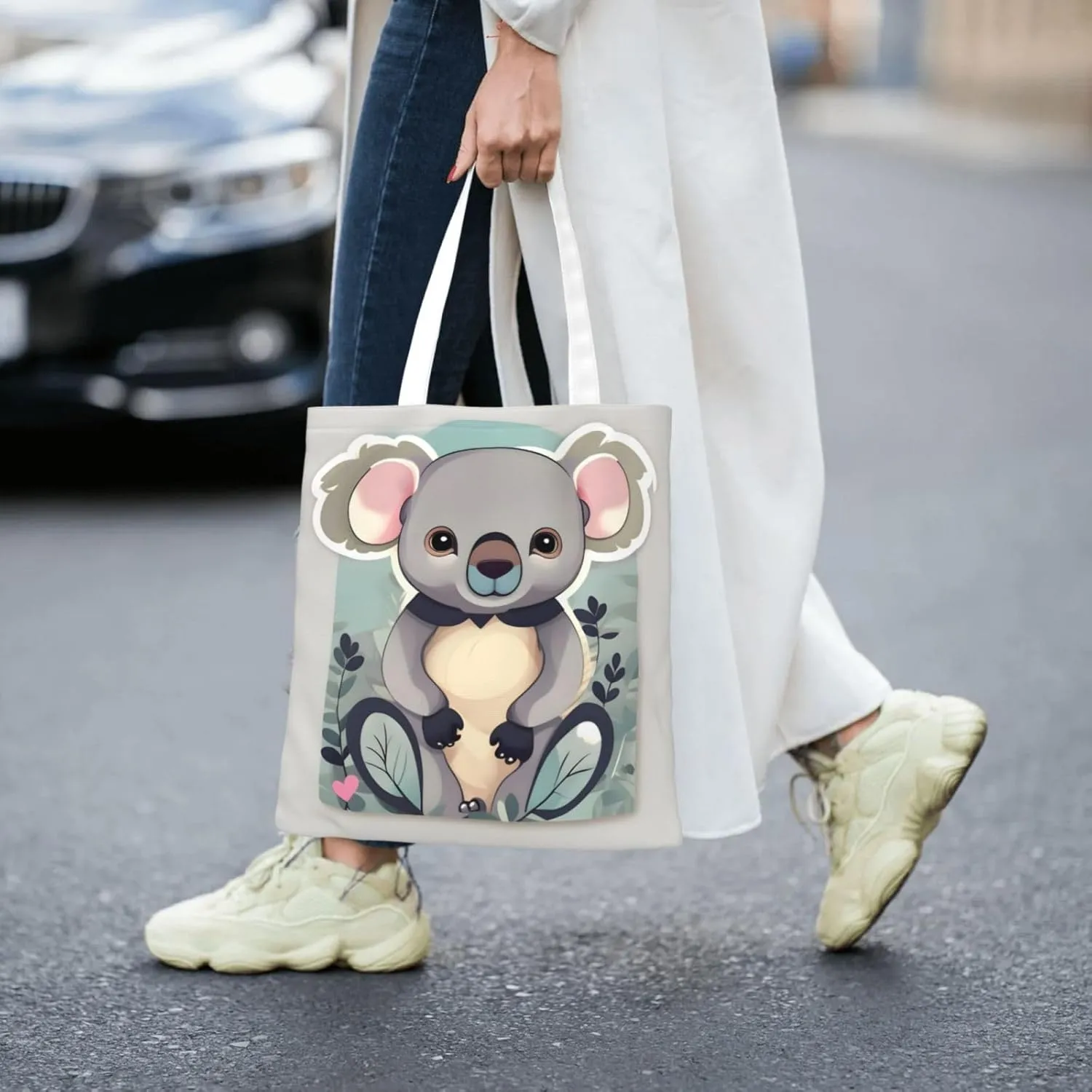 SSIMOO One Purple Plum Butterfly Fashion Canvas Tote Bag-Personalized Handbag,Multifunctional Bag,Elegant And Minimalist