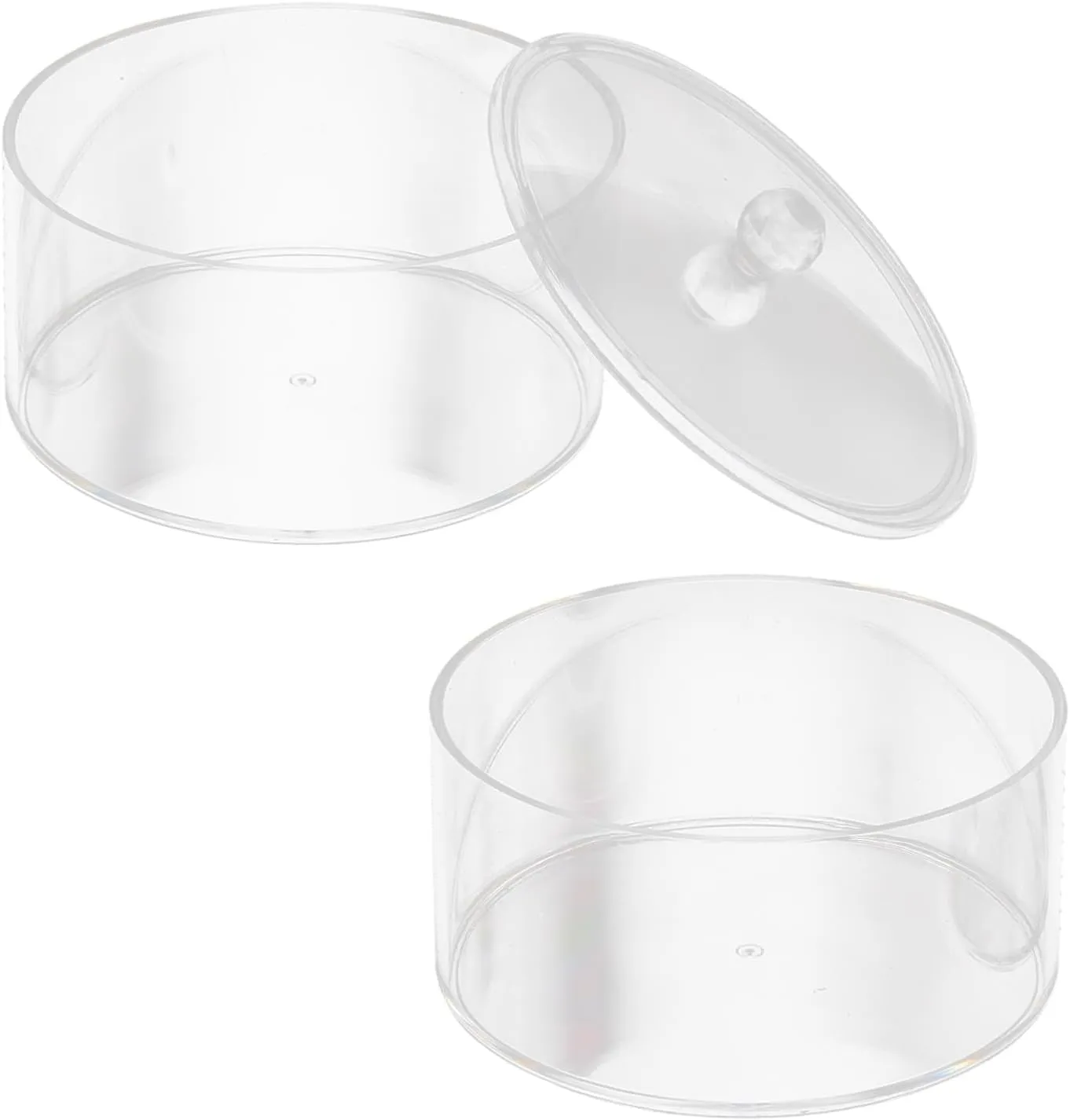 Stackable Acrylic Watch and Jewelry Organizer Box with Lid Clear for Watches Belts and Accessories Space-saving Design for Dressers and Vanities