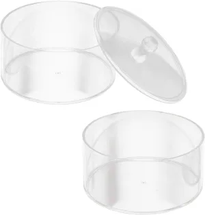 Stackable Acrylic Watch and Jewelry Organizer Box with Lid Clear for Watches Belts and Accessories Space-saving Design for Dressers and Vanities