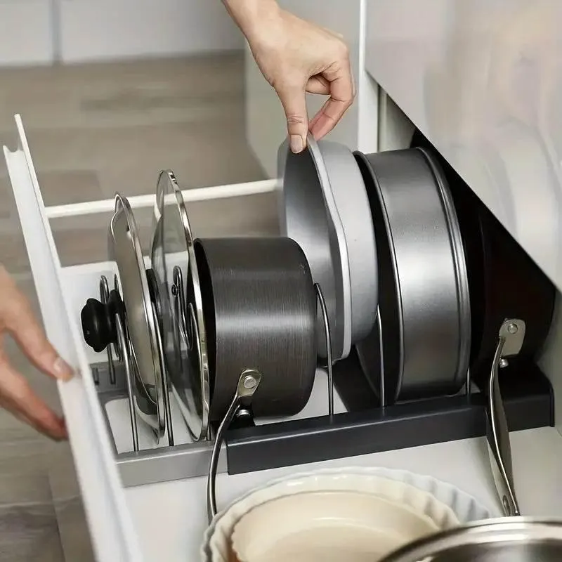 Stackable Cookware Organizer - Kitchen Storage Solution