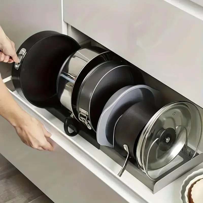 Stackable Cookware Organizer - Kitchen Storage Solution