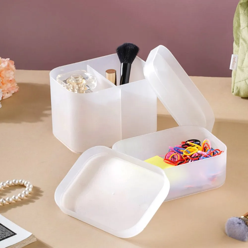 Stackable Desk Organizer Box Set Of 2