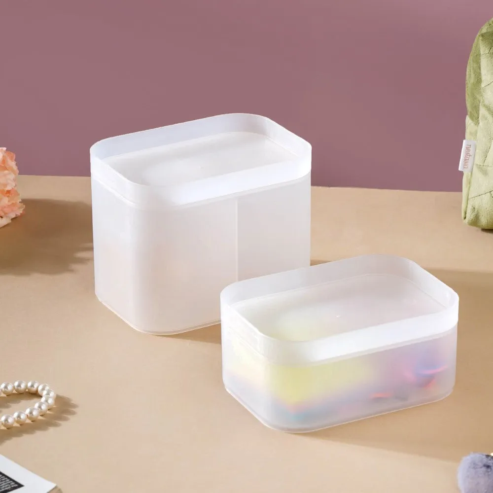Stackable Desk Organizer Box Set Of 2