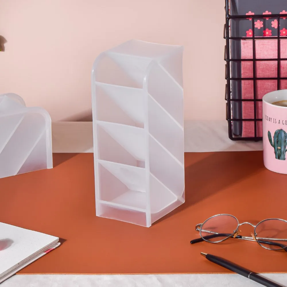 Stationery Table Organiser White Set Of 2
