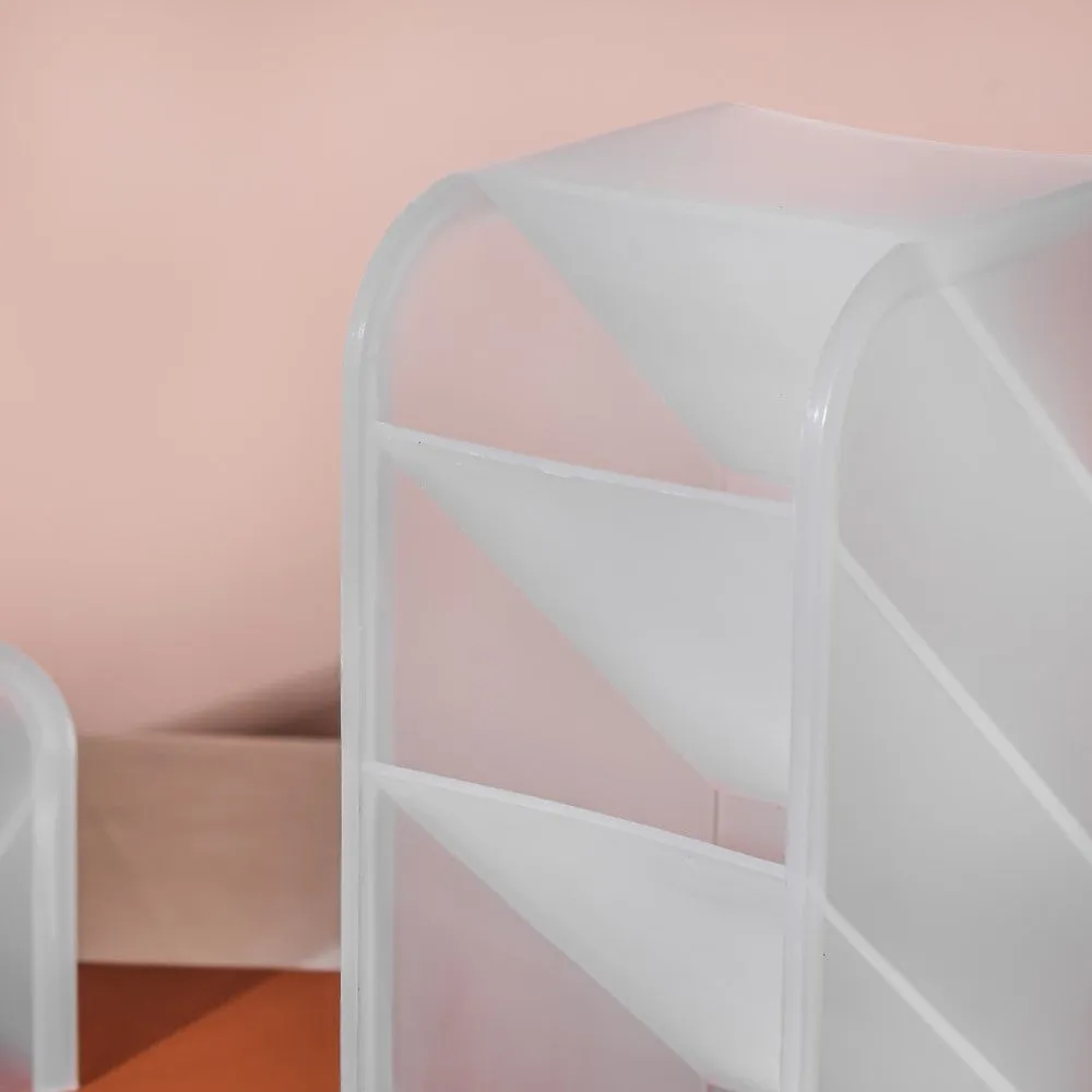 Stationery Table Organiser White Set Of 2