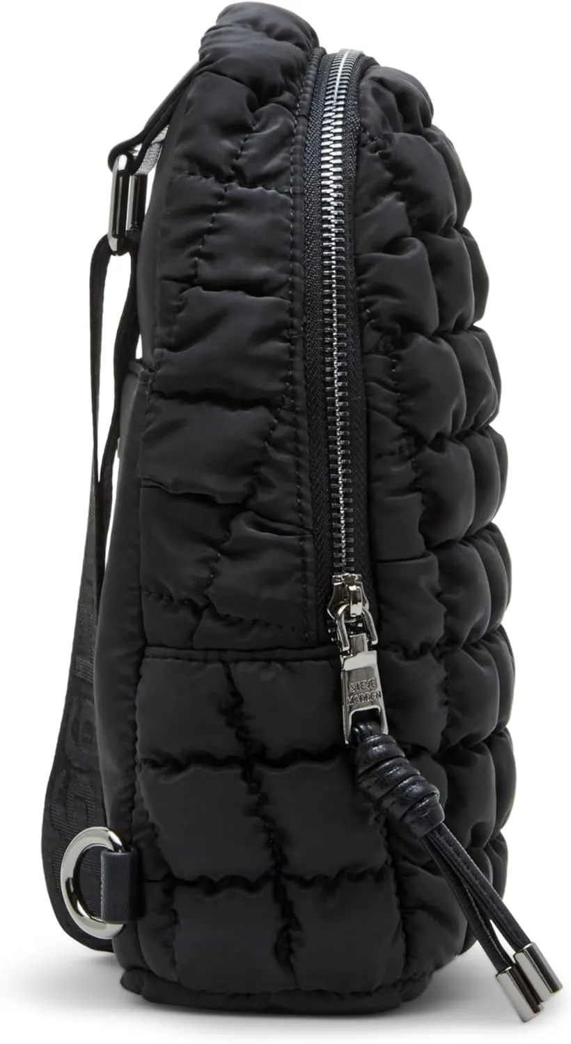 Steve Madden Bterrie Small Puffer Quilted Sling, Black