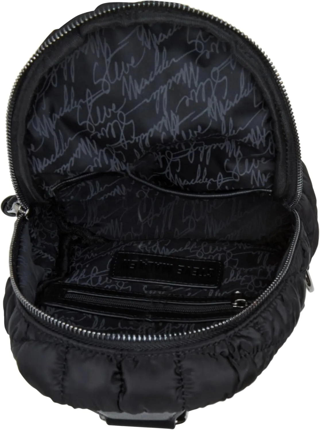Steve Madden Bterrie Small Puffer Quilted Sling, Black
