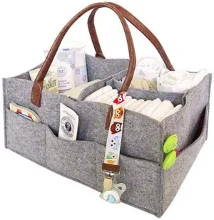 Storage Bag, Durable and Lightweight Foldable Felt Storage Bag Portable Lightly Multifunction Changeable Compartments for Car Travel Indoor