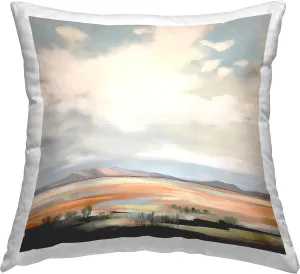 Stupell Industries Desert Dunes Landscape Design by Irena Orlov Throw Pillow, 18 x 18, Orange