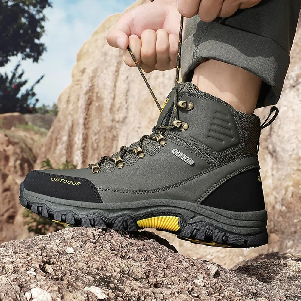 Succttssful Men's Breathable Hiking Trekking Boots for Outdoor - Comfortable Backpacking Boots for Traveler