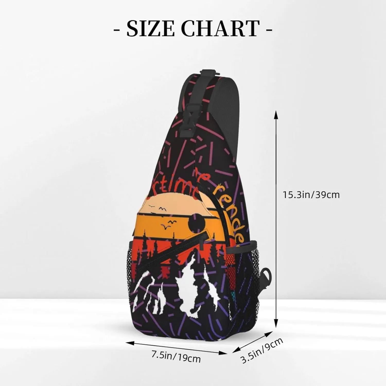 Summertime Render Poster Small Crossbody Backpack Sling Bag For Men Women Mini One Shoulder Chest Bags Gym Sport Travel Hiking Daypack