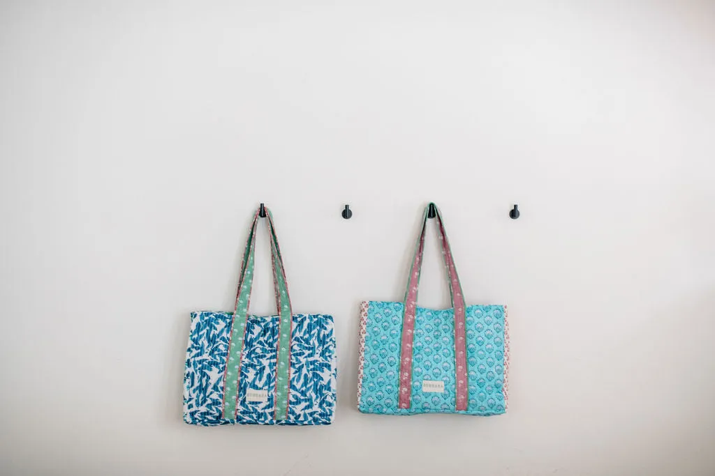 Sundara Signature Quilted Tote Bag