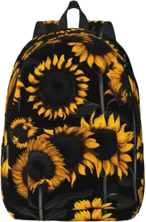 Sunflower Blooming Flowers Plants print Duffel Bag, Lightweight Duffel Bag, Casual Backpack, 17.7 x 6.3 x 12.2 inches