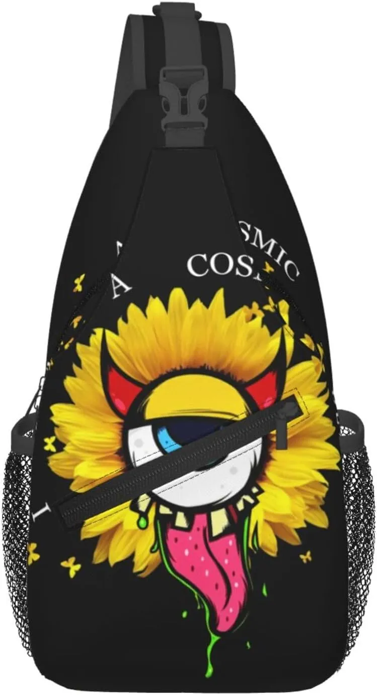 Sunflower Chest Bags Crossbody Sling Bag Shoulder Bag Travel Hiking Daypack For Men Women