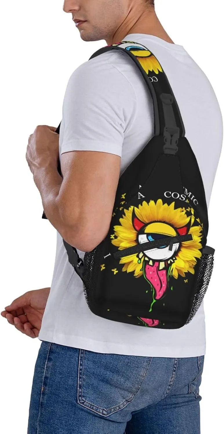 Sunflower Chest Bags Crossbody Sling Bag Shoulder Bag Travel Hiking Daypack For Men Women
