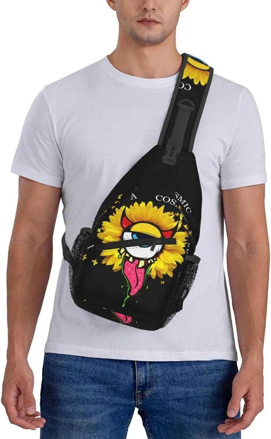 Sunflower Chest Bags Crossbody Sling Bag Shoulder Bag Travel Hiking Daypack For Men Women