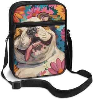Suobstales Small Crossbody Bag for Women Men, Mini Messenger Bag Shoulder Bag Sling Bag with Zipper Pocket for Phone Passport