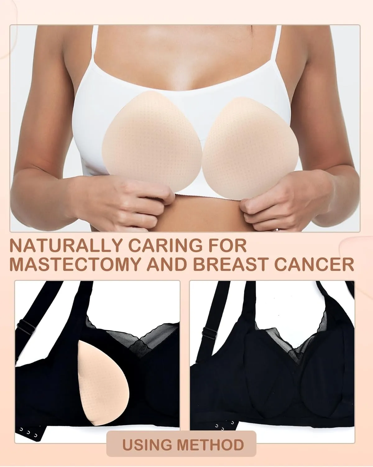 Super Thick Bra Pads Inserts for Push Up, Bra Pads Breast Enhancers Add 1-2 Cups for Women Dresses, Swimsuits, Sport