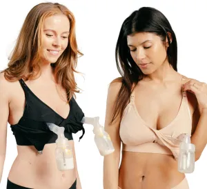 Supermom Pumping and Nursing Bra - Hands Free Nursing Bra for Pumping - Breastfeeding Bras Comfortable & Supportive