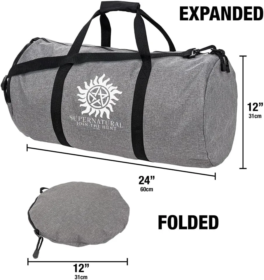 Supernatural Anti Possession Symbol Lightweight Duffel Bag for Sports and Gym Packable for Travel