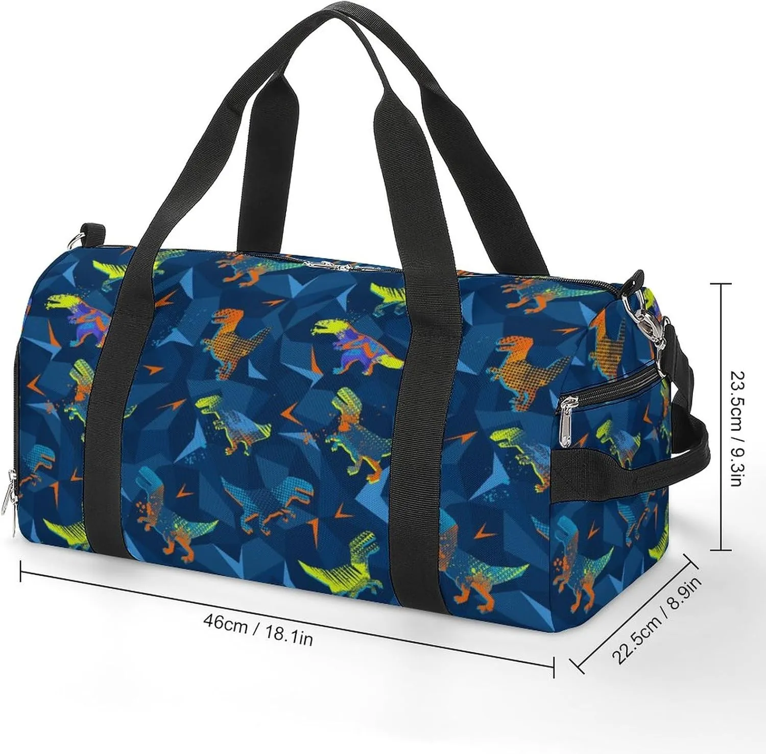 T Rexs Sports Tote Gym Bag for Women Men, Overnight Bag with Shoe Compartment Water Resistant