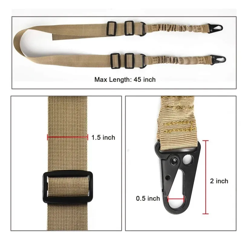 Tactical 2 Point Gun Shoulder Sling