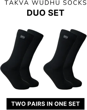 TAKVA Wudhu Socks | Bamboo Rayon Breathable Waterproof Socks Suitable for Various Outdoor Activities (Unisex)