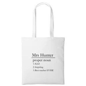 Teacher Tote - Proper Noun