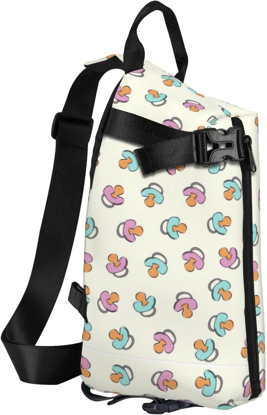 ThAyLa Adorable Pacifier Sling Bag For Women Casual Crossbody Backpack Shoulder Bag Chest Bag Daypack For Hiking Sports