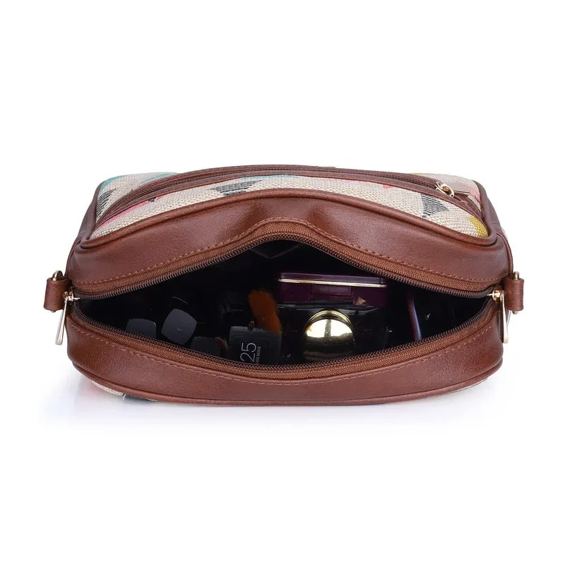 THE CLOWNFISH Nyra Polyester Crossbody Sling bag for Women Casual Party Bag Purse with Adjustable Shoulder Strap.