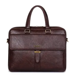 THE CLOWNFISH Vogue Laptop Messenger Bag for 14 inch laptops - Dark Brown