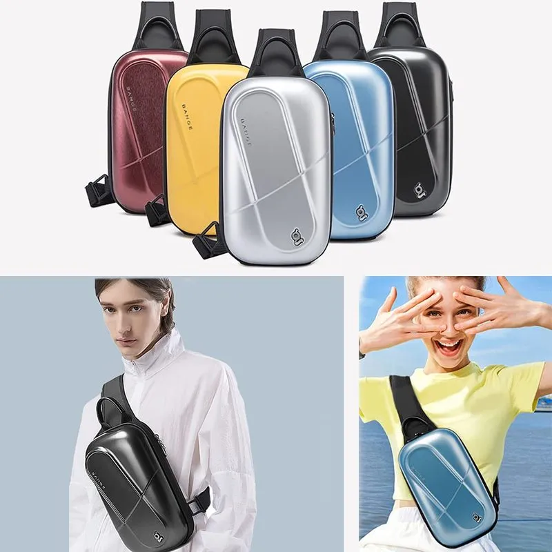 THE CLOWNFISH Water Resistant Sling Bag - Anti-Theft, Durable | 3L Capacity | Green