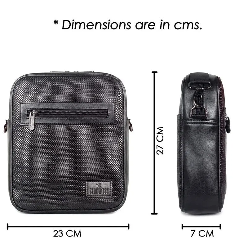 THE CLOWNFISH Winchester Vegan Leather Crossbody Long Flap 25 cms water-resistant Sling Shoulder Bags Messenger Bag for Travel and Business (Chocolate)