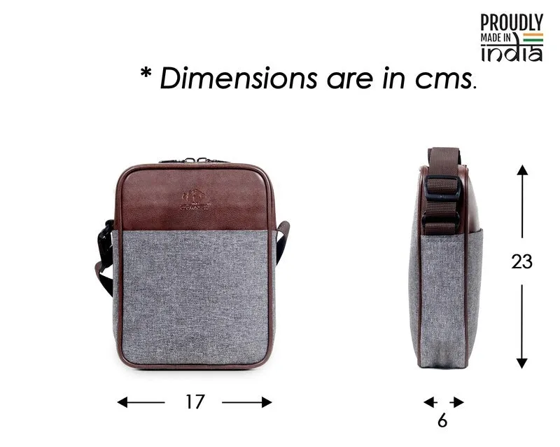 THE CLOWNFISH Winchester Vegan Leather Crossbody Long Flap 25 cms water-resistant Sling Shoulder Bags Messenger Bag for Travel and Business (Chocolate)