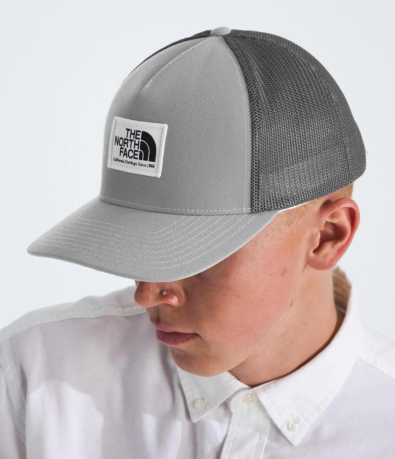 THE NORTH FACE Keep It Patched Trucker | Deep Fit Snapback Hat for Men & Women with Breathable Mesh Panels