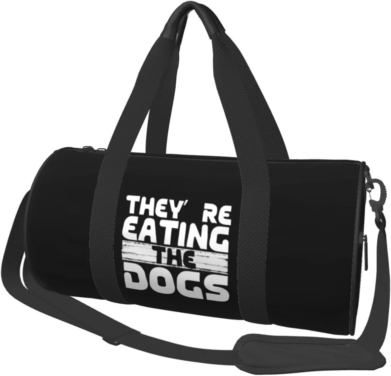 They'Re Eating The Dogs Duffel Bag Gym Bag Travel Sports Tote Large Foldable Beach Swim Yoga06